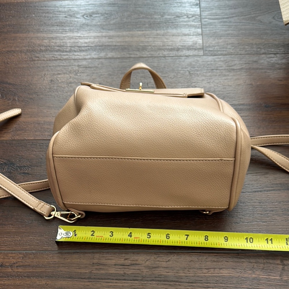 Urban Expressions Tan Backpack with Minimalist Design - Picture 4 of 9